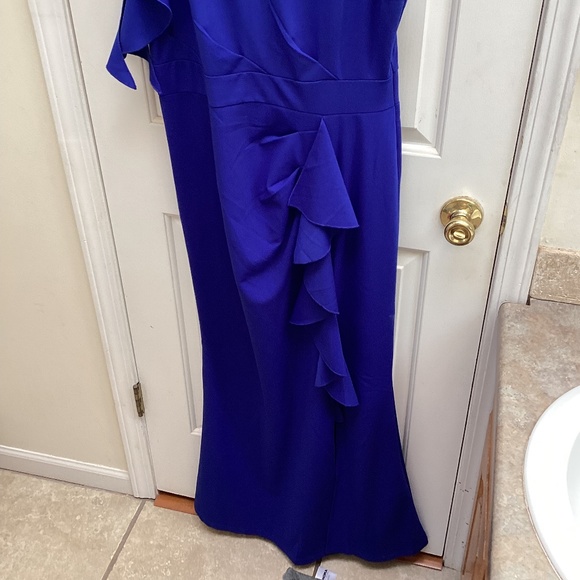 WOOSEA Women's Split Bodycon Mermaid Evening Cocktail Long Dress (XL) - Picture 6 of 6